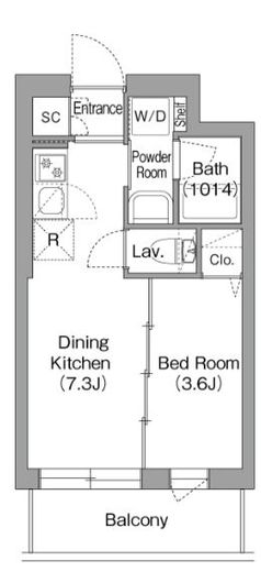 コンフォリア・リヴ両国イースト　302号室　間取り