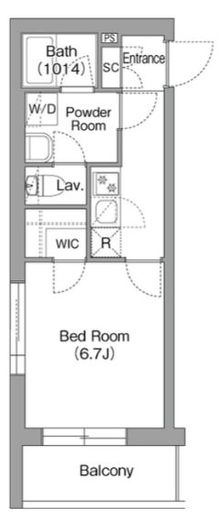 コンフォリア・リヴ両国イースト　304号室　間取り