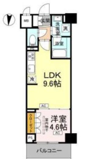ロイジェント潮見　102号室　間取り