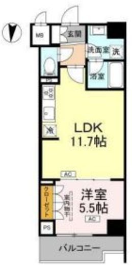 ロイジェント潮見　209号室　間取り