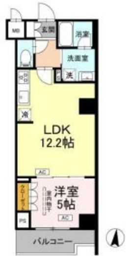 ロイジェント潮見　301号室　間取り