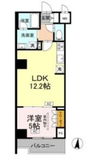 ロイジェント潮見　308号室　間取り