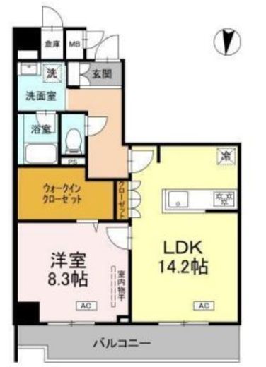 ロイジェント潮見　415号室　間取り