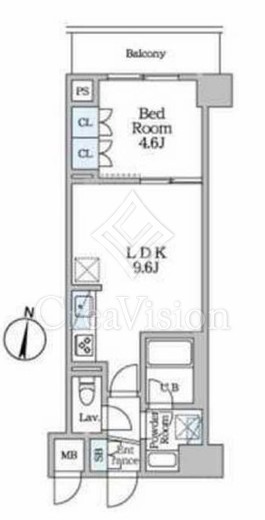 ロイジェント潮見　510号室　間取り