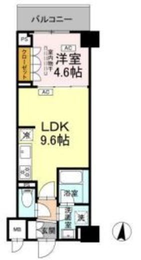 ロイジェント潮見　510号室　間取り