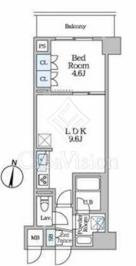 ロイジェント潮見　610号室　間取り