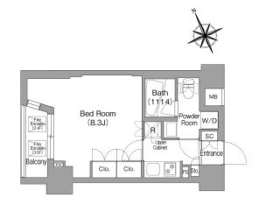 コンフォリア中葛西　502号室　間取り