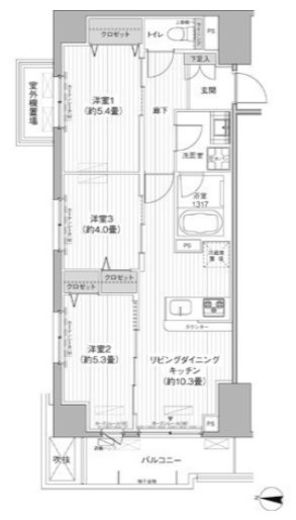 関寅ビル第10　602号室　間取り