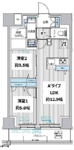 Y's本所　202号室　間取り