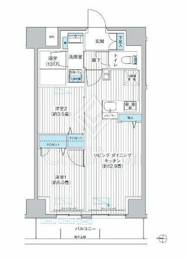 Y's本所　202号室　間取り