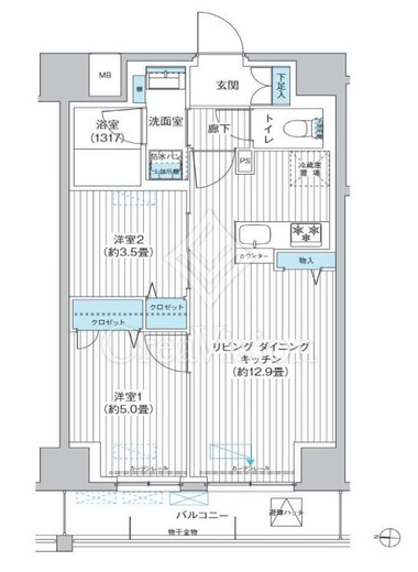 Y's本所　602号室　間取り