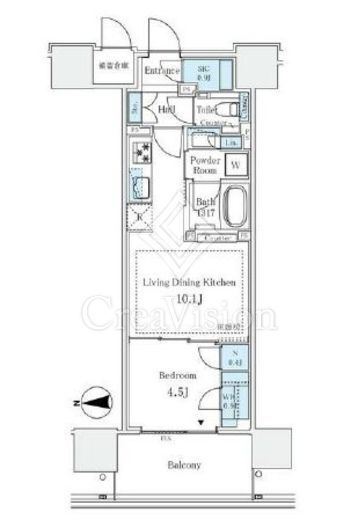 グランドシティタワー月島　919号室　間取り