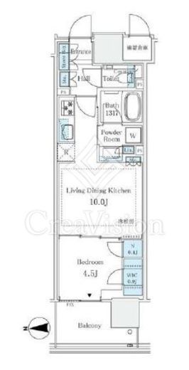 グランドシティタワー月島　920号室　間取り