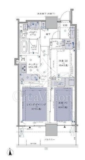 グランドシティタワー月島　4913号室　間取り