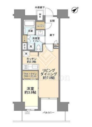 ブランズ芝浦　502号室　間取り