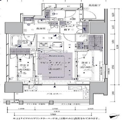 ザ・パークハウス芝御成門　904号室　間取り