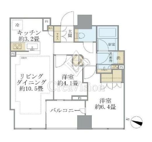 ブリリア二番町　1303号室　間取り