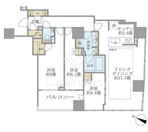 Ｂｒｉｌｌｉａ二番町　1604号室　間取り