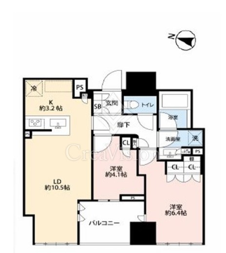 Ｂｒｉｌｌｉａ二番町　1603号室　間取り