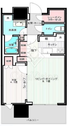 リビオタワー品川　327号室　間取り