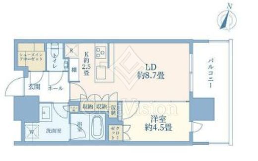 リビオタワー品川　522号室　間取り