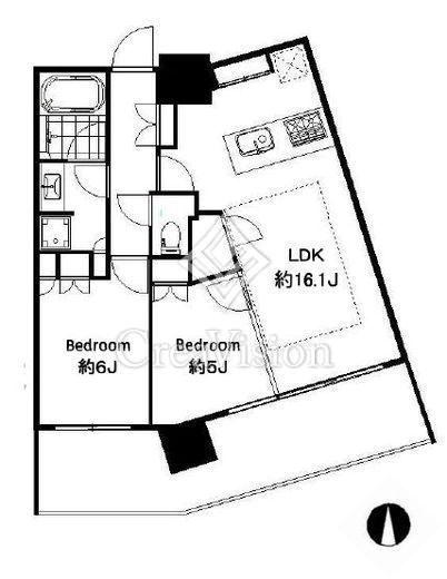 リビオタワー品川　1118号室　間取り