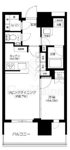 リビオタワー品川　709号室　間取り