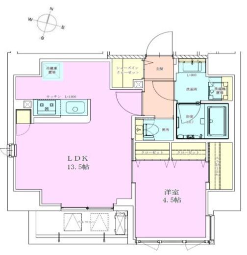 恵比寿レジデンス参番館　602号室　間取り