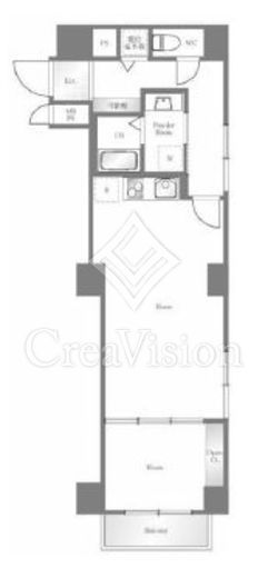 ウィン四ツ谷　707号室　間取り