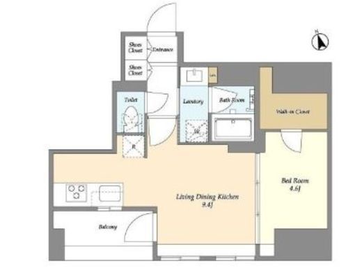 MODIER GINZA EAST (モディア銀座イースト)　202号室　間取り