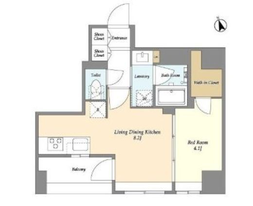 MODIER GINZA EAST (モディア銀座イースト)　902号室　間取り