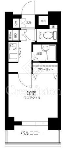 ミリオンガーデン早稲田　402号室　間取り