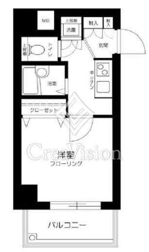 ミリオンガーデン早稲田　11F1号室　間取り