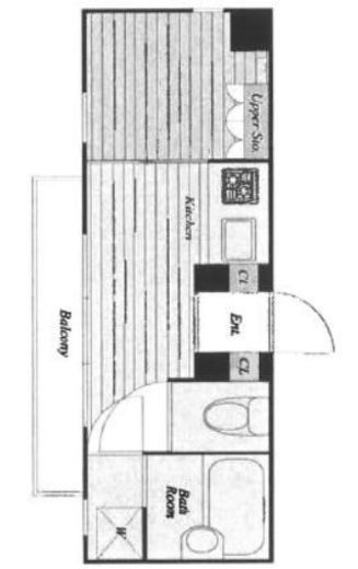 藤和シティホームズ茅場町　1102号室　間取り