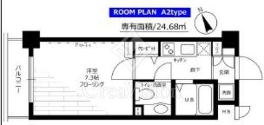 ステージグランデ市谷薬王寺　407号室　間取り