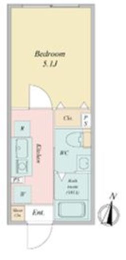 LiveFlat恵比寿 (ライブフラット恵比寿)　302号室　間取り