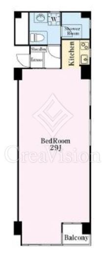 清桜ハイツ　101号室　間取り