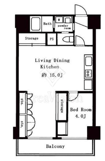 シャンボール三軒茶屋　1305号室　間取り