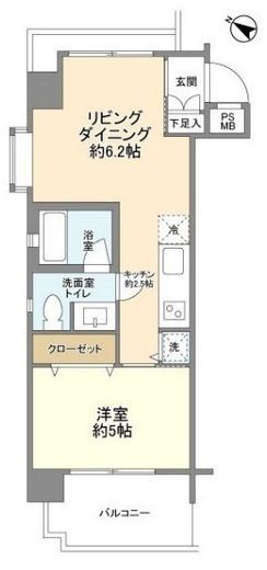 ジェイパーク目黒　801号室　間取り