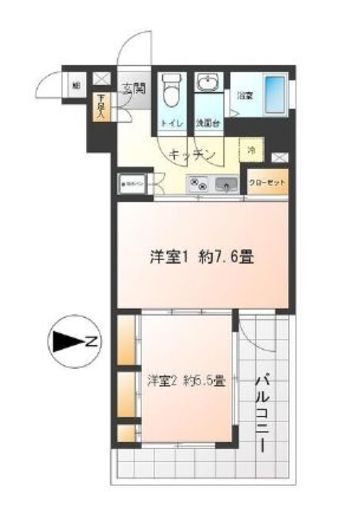 マートルコート自由が丘2　201号室　間取り