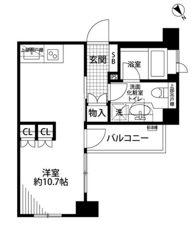 クオス銀座エスト・プルミエ　11F号室　間取り