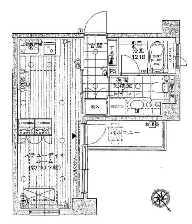 クオス銀座エスト・プルミエ　302号室　間取り