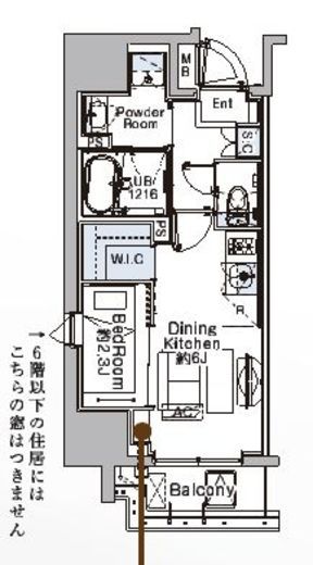 ベルファース蒲田West　801号室　間取り
