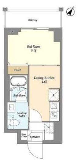 リテラス三ノ輪ウエスト　304号室　間取り