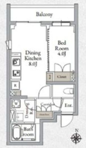 LiveCasa千鳥町　204号室　間取り