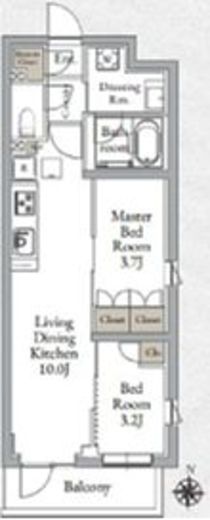 LiveCasa千鳥町　205号室　間取り