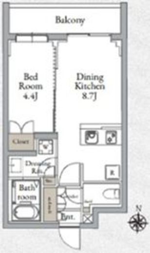 LiveCasa千鳥町　402号室　間取り