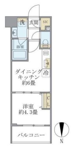 プラティーク目白　502号室　間取り