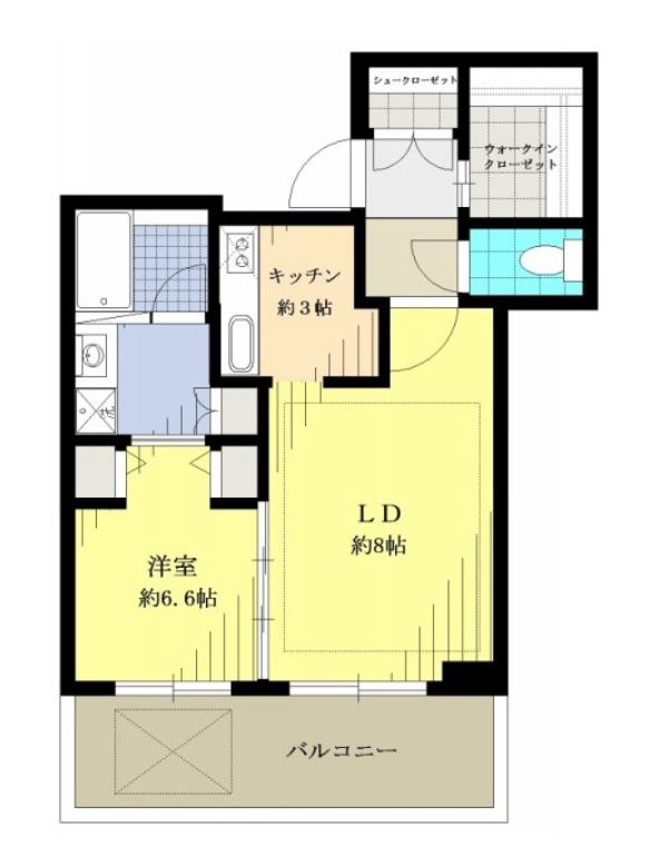 リガーレ日本橋人形町　10F号室　間取り
