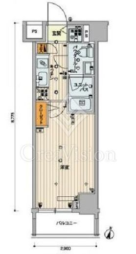 スカイコートパレス明大前　502号室　間取り